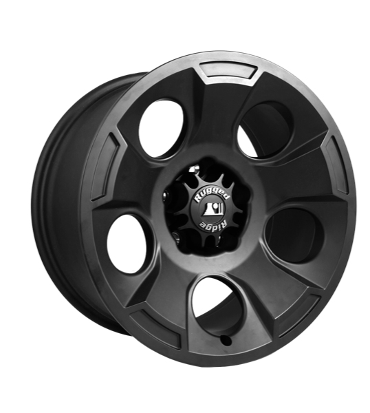Rugged Ridge Drakon Wheel, 17X9, Black Satin; 07-21 Jeep JK/JL/JT